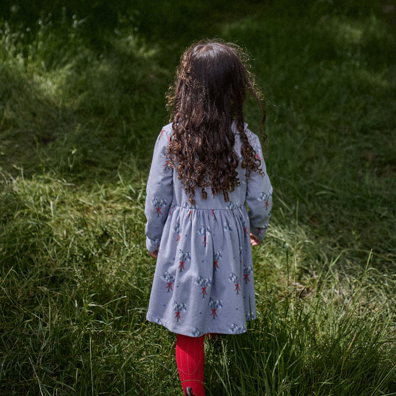 Nature Baby Agnes Dress - Bluebell Natural