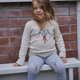 Nature Baby Long Sleeve Cloud Tee - Bluebell Natural