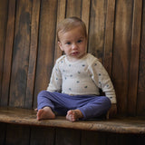 Nature Baby Long Sleeve Bodysuit - Pointelle Winter Berry