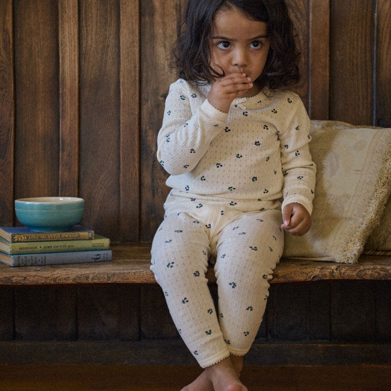 Nature Baby 2PC Long Sleeve Pyjamas Pointelle - Winter Berry