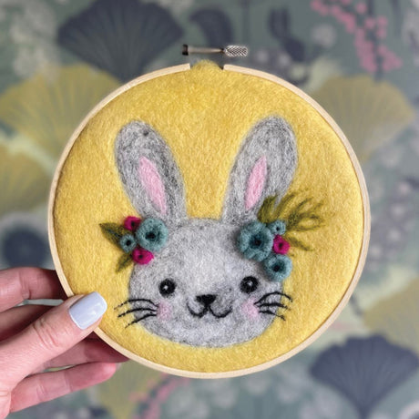 Crafty Kit Bunny Hoop Needle Felt