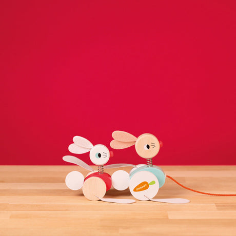 Janod Pull Along Rabbits