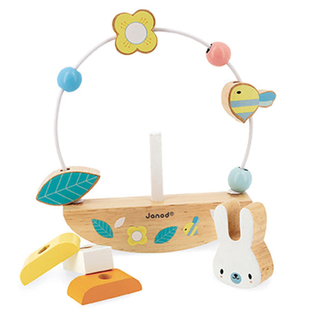 Janod Pure Rabbit Bead Maze Rocker