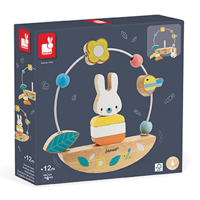 Janod Pure Rabbit Bead Maze Rocker
