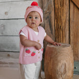 Acorn Merino Vest - Strawberry Fields