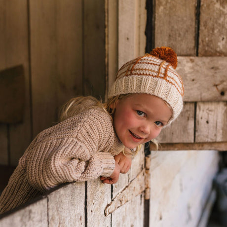 Acorn Crossroads Beanie - Brown/Caramel