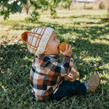 Acorn Crossroads Beanie - Brown/Caramel