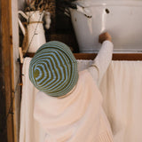 Acorn Berlin Merino Beanie Green/Blue Stripe
