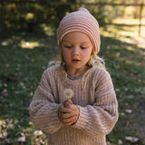 Acorn Berlin Merino Beanie - Biscuit/Cream Stripe