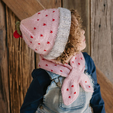 Acorn Cherry Beanie - Pink