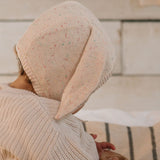Acorn Bunny Beanie - Cream Speckle