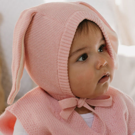 Acorn Bunny Beanie - Pink