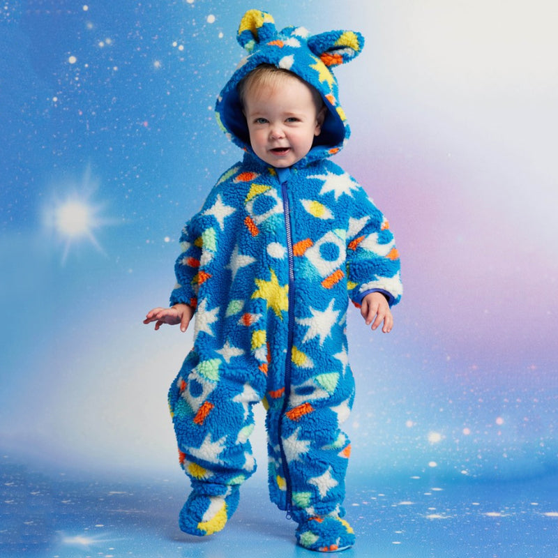 Halcyon Nights Sherpa Baby Bootie - See You In Space