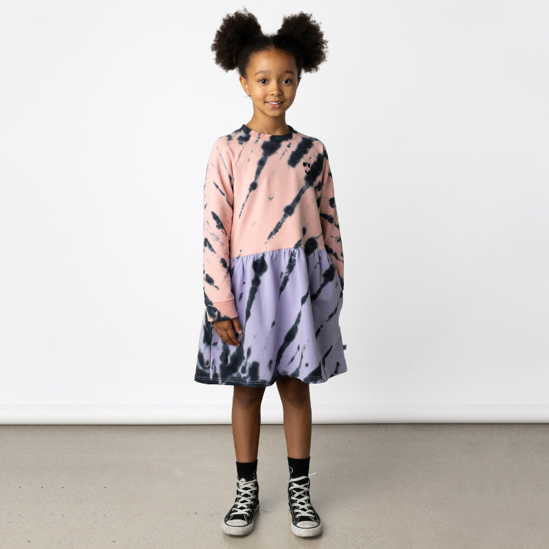 Minti Duo Tie Dye Dress - Pink/Purple