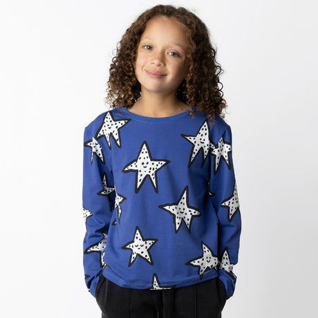 Minti Star Buddies Tee - Bright Blue