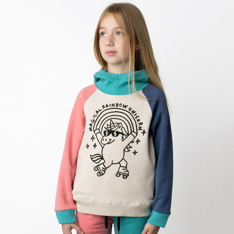 Minti Furry Hood - Magical Rainbow Unicorn Multi