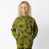 Minti Furry Hood - Good Vibes Olive
