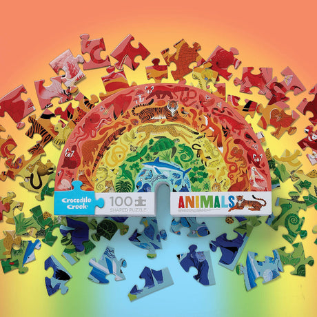 Tiger Tribe Rainbow Puzzle 100PC - Animals