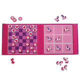 Tiger Tribe Magnetic Game - Tic Tac Toe & Checkers - Unicorn