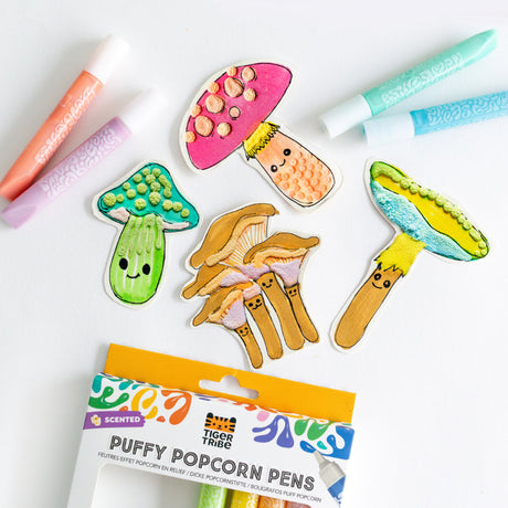 Tiger Tribe Puffy Popcorn Pens