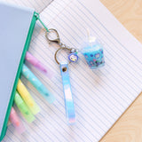 Tiger Tribe Bag Charm Kit - Blueberry Bubble Tea