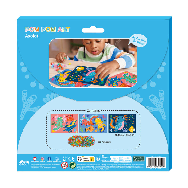 Avenir Everyday Craft - Pom Pom Art Axolotl