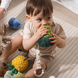 Living Textiles Stoller Toys 2PK - Broccoli & Tomato