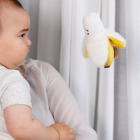 Living Textiles Stroller Toys 2PK - Apple & Banana
