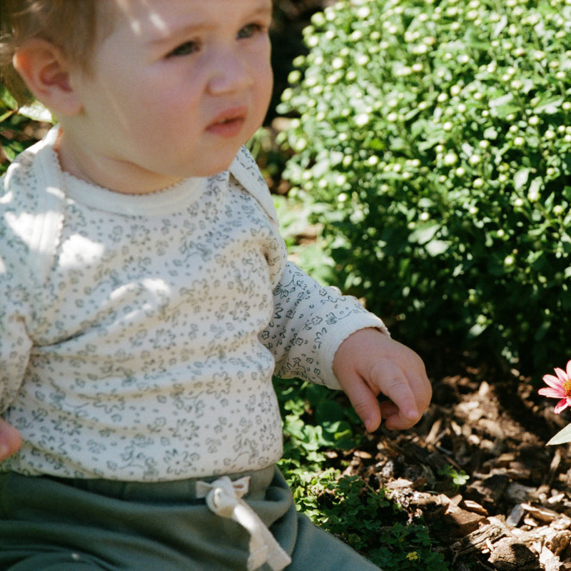 Nature Baby Long Sleeve Bodysuit - Petite Bloomsbury