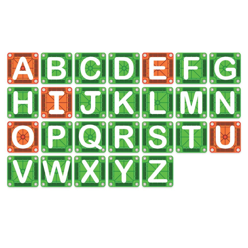 Magna Tiles MicroMAGS - Learn Letters