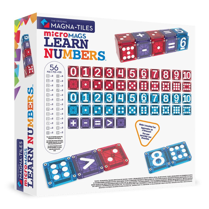 Magna Tiles MicroMAGS - Learn Numbers