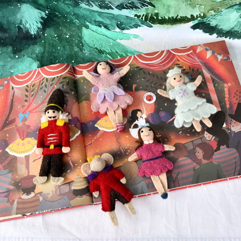 Tara Treasures Nutcracker Felt Finger Puppet Set