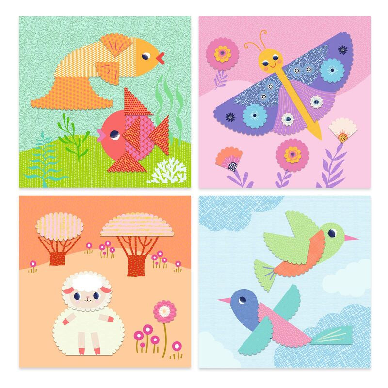 Djeco Crinkle Cutting Collage Set