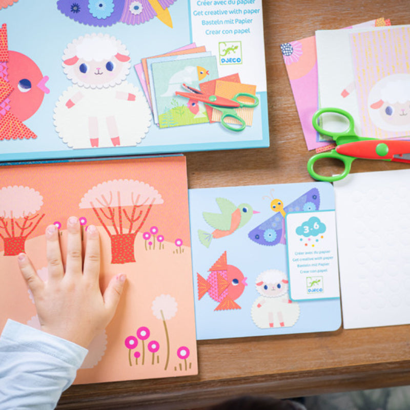 Djeco Crinkle Cutting Collage Set