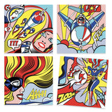 Inspired By Superheroes-Roy Lichtenstein-Felt Brushes