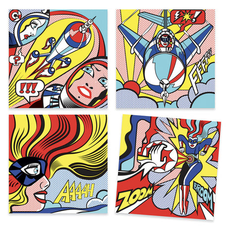 Inspired By Superheroes-Roy Lichtenstein-Felt Brushes