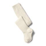 Wilson & Frenchy Organic Ribbed Tights - Buttermilk