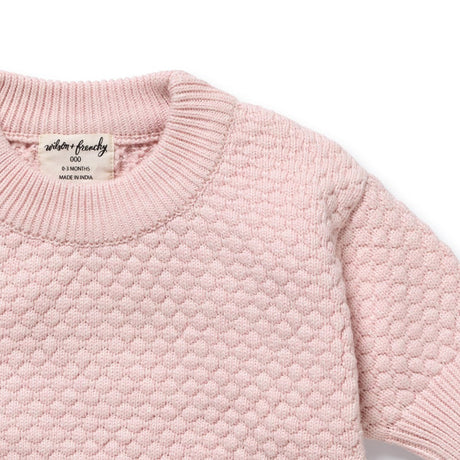 Wilson & Frenchy Knitted Bubble Jumper - Marshmellow