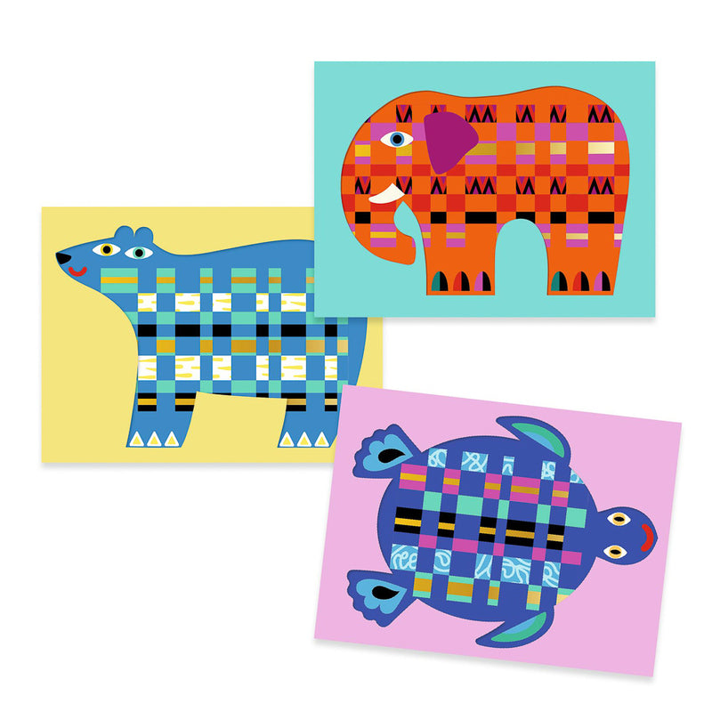 Djeco Paper Weaving Set - Animal Create