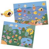 Djeco 30PC Reuseable Puffy Stickers - Summertime