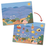 Djeco 30PC Reuseable Puffy Stickers - Summertime