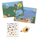Djeco 30PC Reuseable Puffy Stickers - Summertime