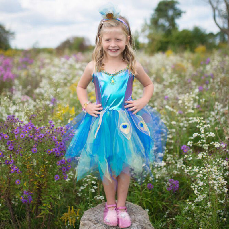 Pretty Peacock Dress & Headband