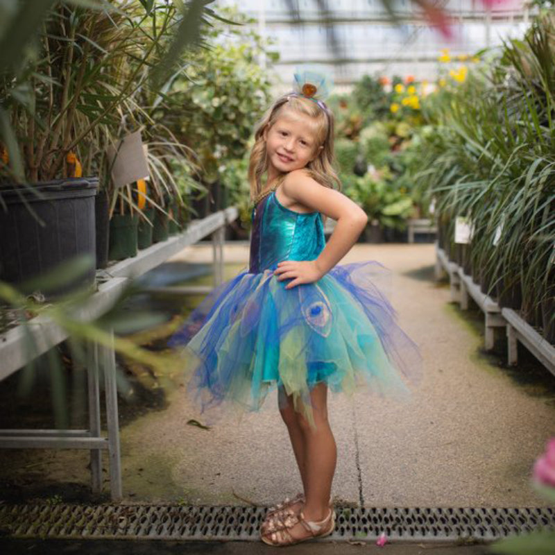 Pretty Peacock Dress & Headband