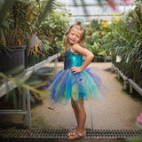 Pretty Peacock Dress & Headband