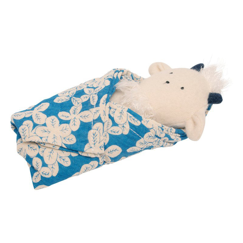 Goat Burp Cloth and Rattle Plush