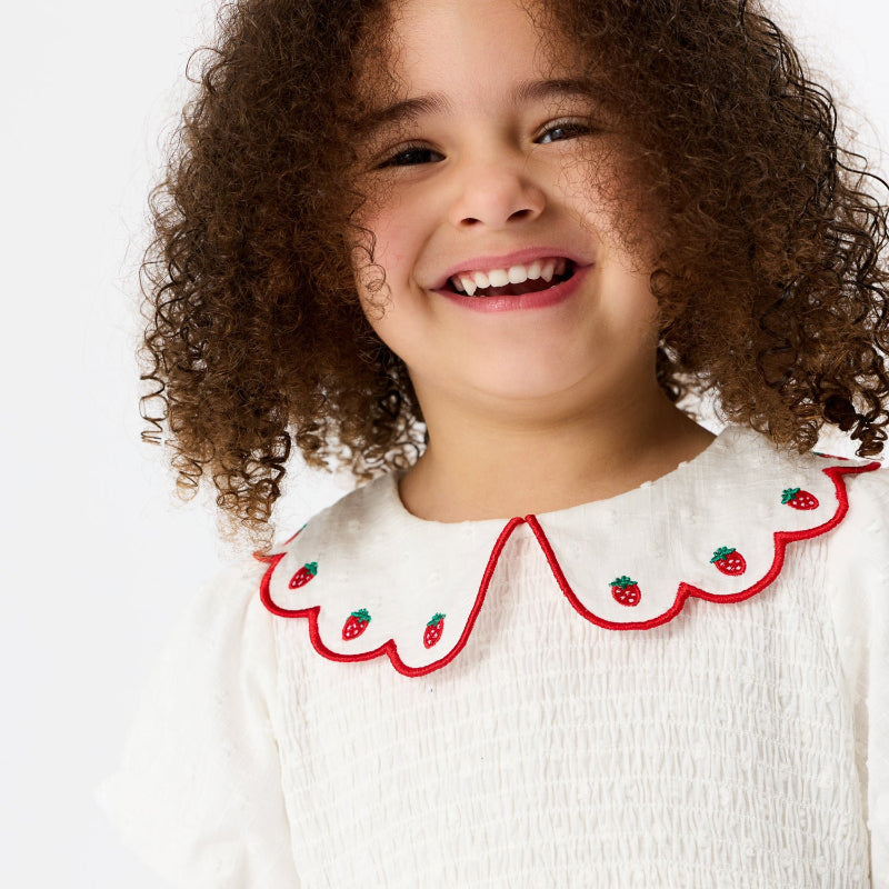 Goldie + Ace Flo Smocked Dress - Sweet Strawberry