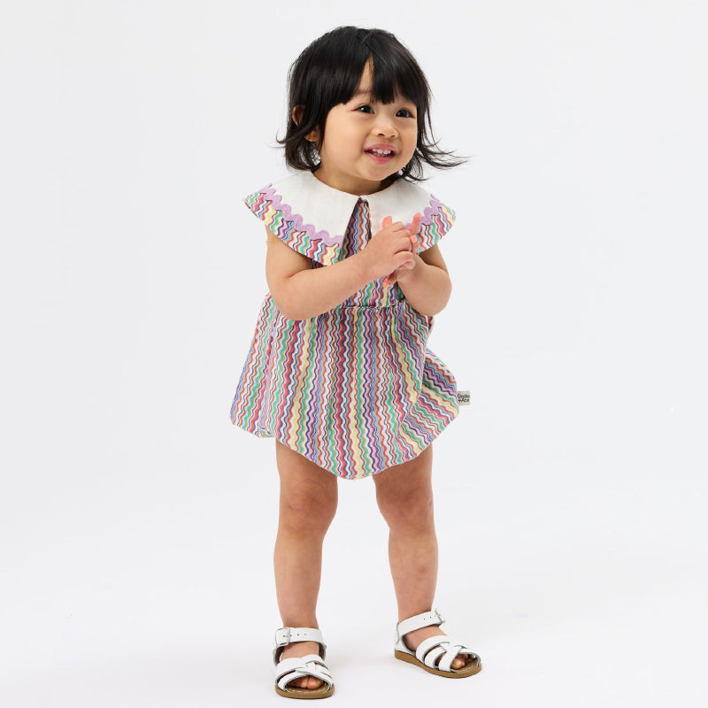 Goldie + Ace Ric Rac Ava Collared Romper
