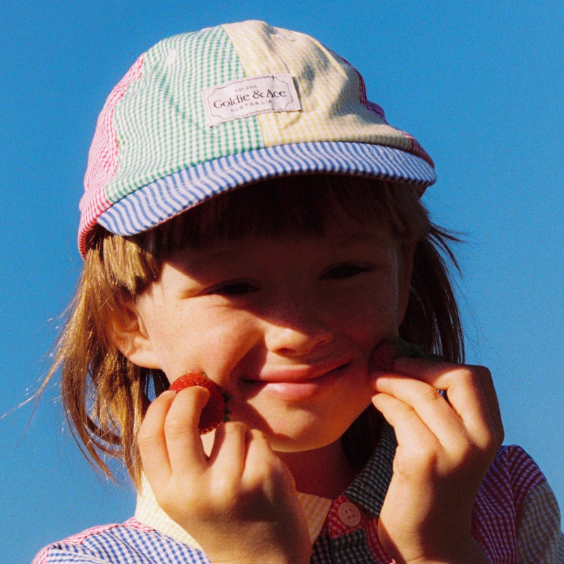 Goldie + Ace Gingham Colour Block Cap