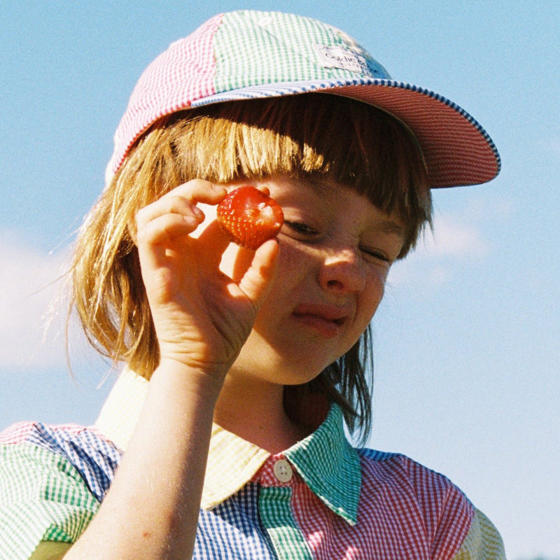 Goldie + Ace Gingham Colour Block Cap